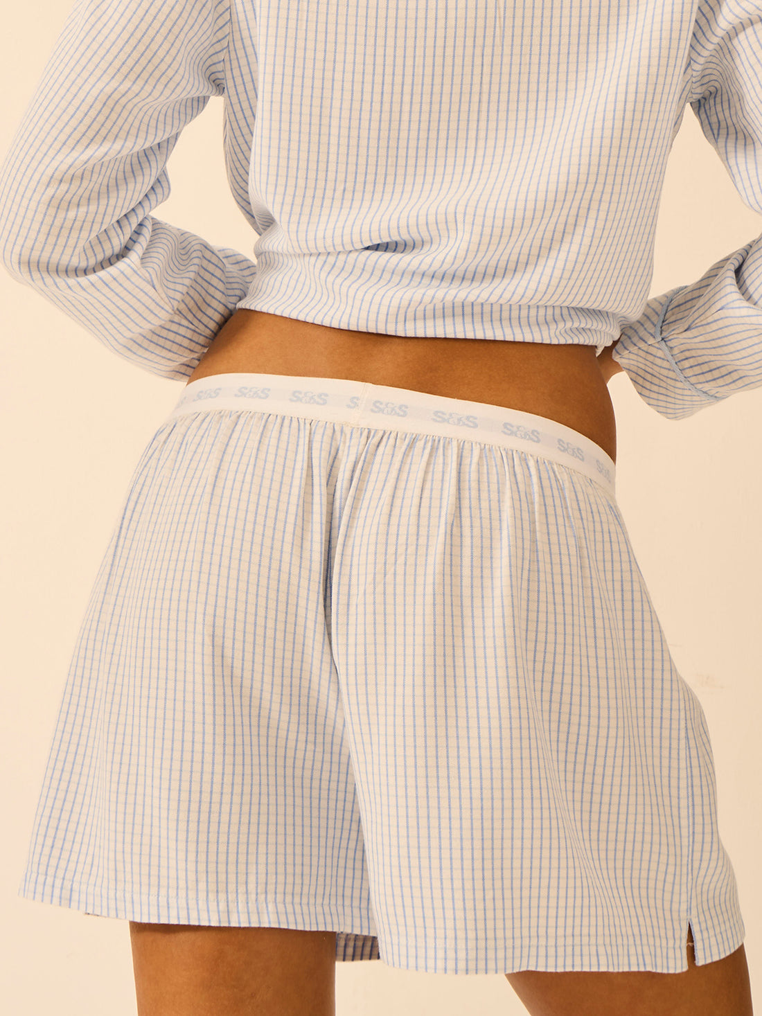 Soft Brushed Woven Pyjama Shorts - Check Mate