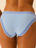 ZigZag Lace Original Knicker - Cornflower Blue