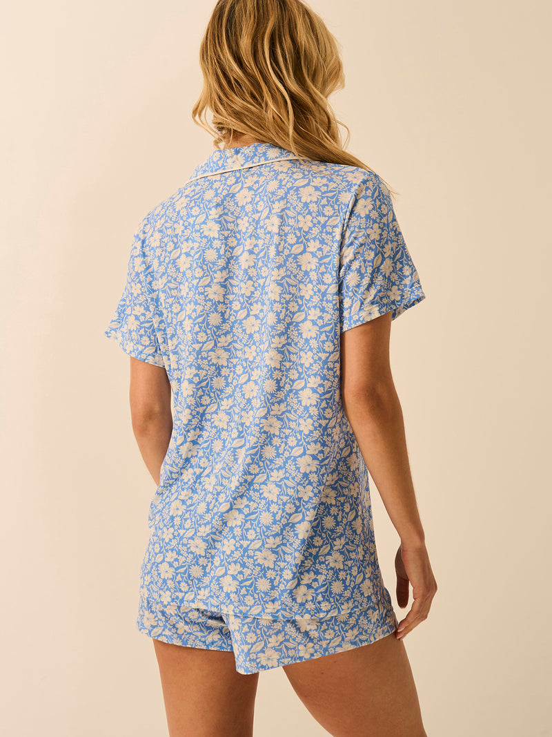 Short Pyjama Set - Cornflower Petals