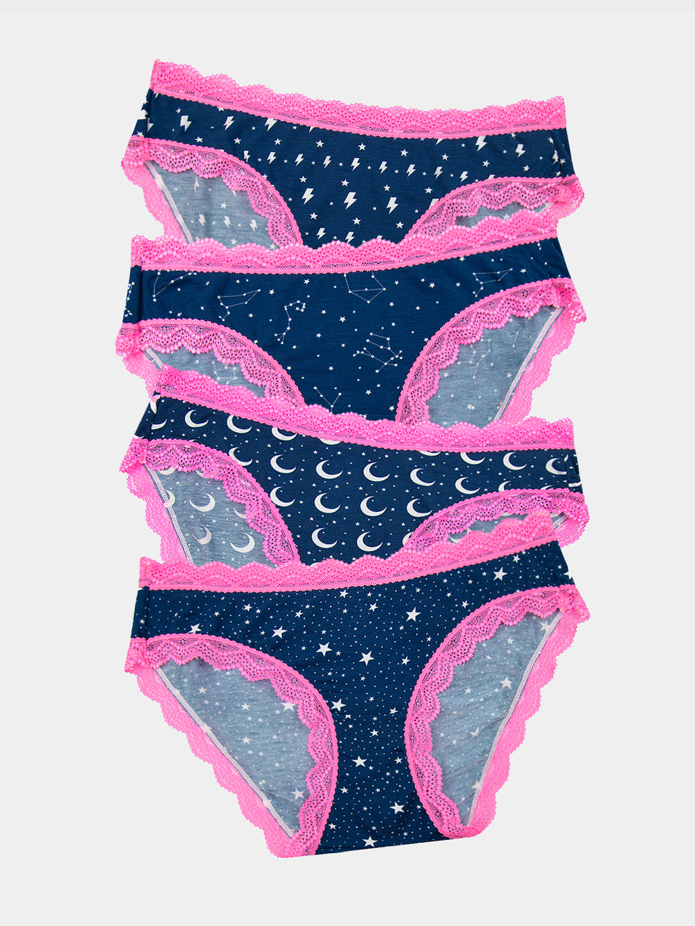 The Original Knicker Four Pack - Cosmic Star Charming Garment Enterprises Co