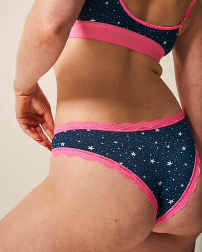 Brazilian Knicker - Cosmic Star Stripe & Stare