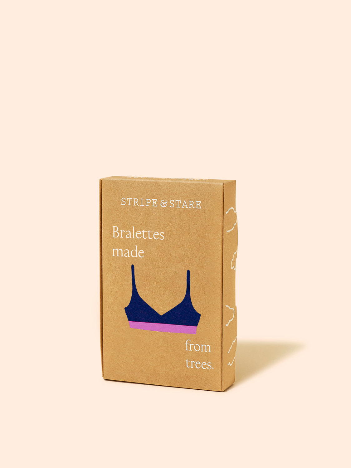 Crossover Bra - Navy & Sweet Violet