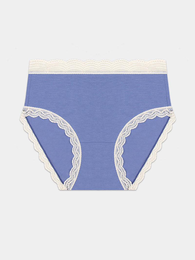 High Rise Knicker - Denim Blue & Buttercream Wholegood Inter-United Ltd