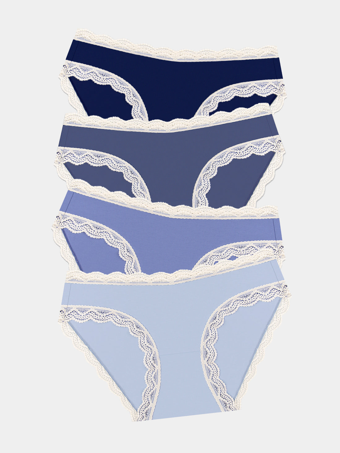 The Original Knicker Four Pack - Denim Blues Wholegood Inter-United Ltd