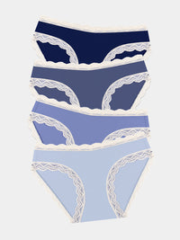 The Original Knicker Four Pack - Denim Blues Wholegood Inter-United Ltd