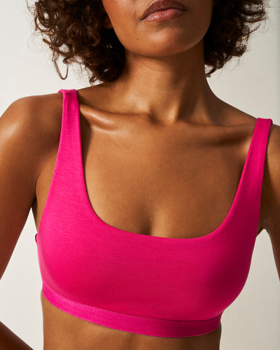 Soft Scoop Bra - Raspberry Stripe & Stare