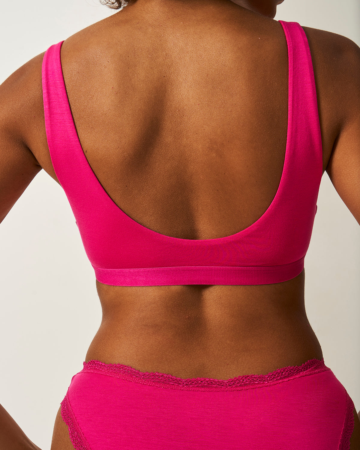 Soft Scoop Bra - Raspberry Mintteks