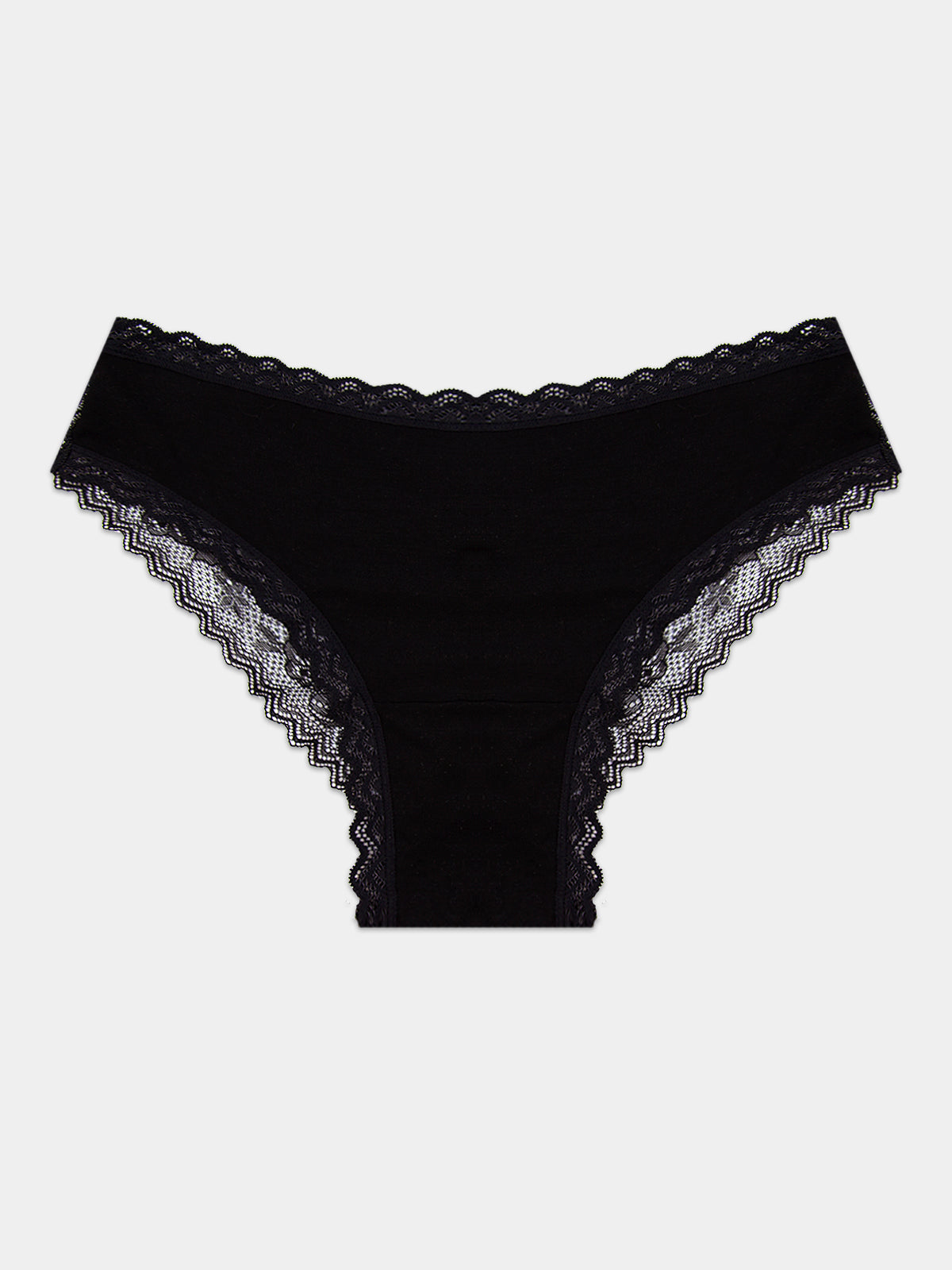 Eco Lace Brazilian Knicker - Black Hop Lun Limited