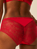 Eco Lace High Rise Knicker - Lipstick Red
