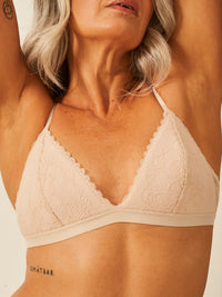 Eco Lace Padded Triangle Bra - Sand Hop Lun Limited
