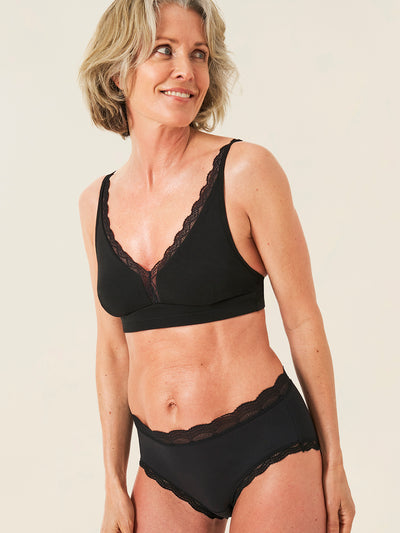 Lace Plunge Bra - Black Wholegood Inter-United Ltd
