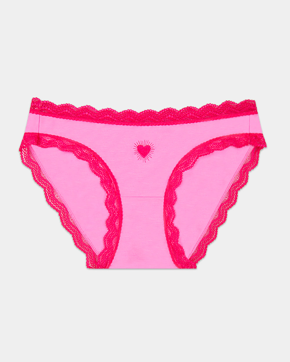 The Original Knicker - Embroidered Beating Heart Stripe & Stare