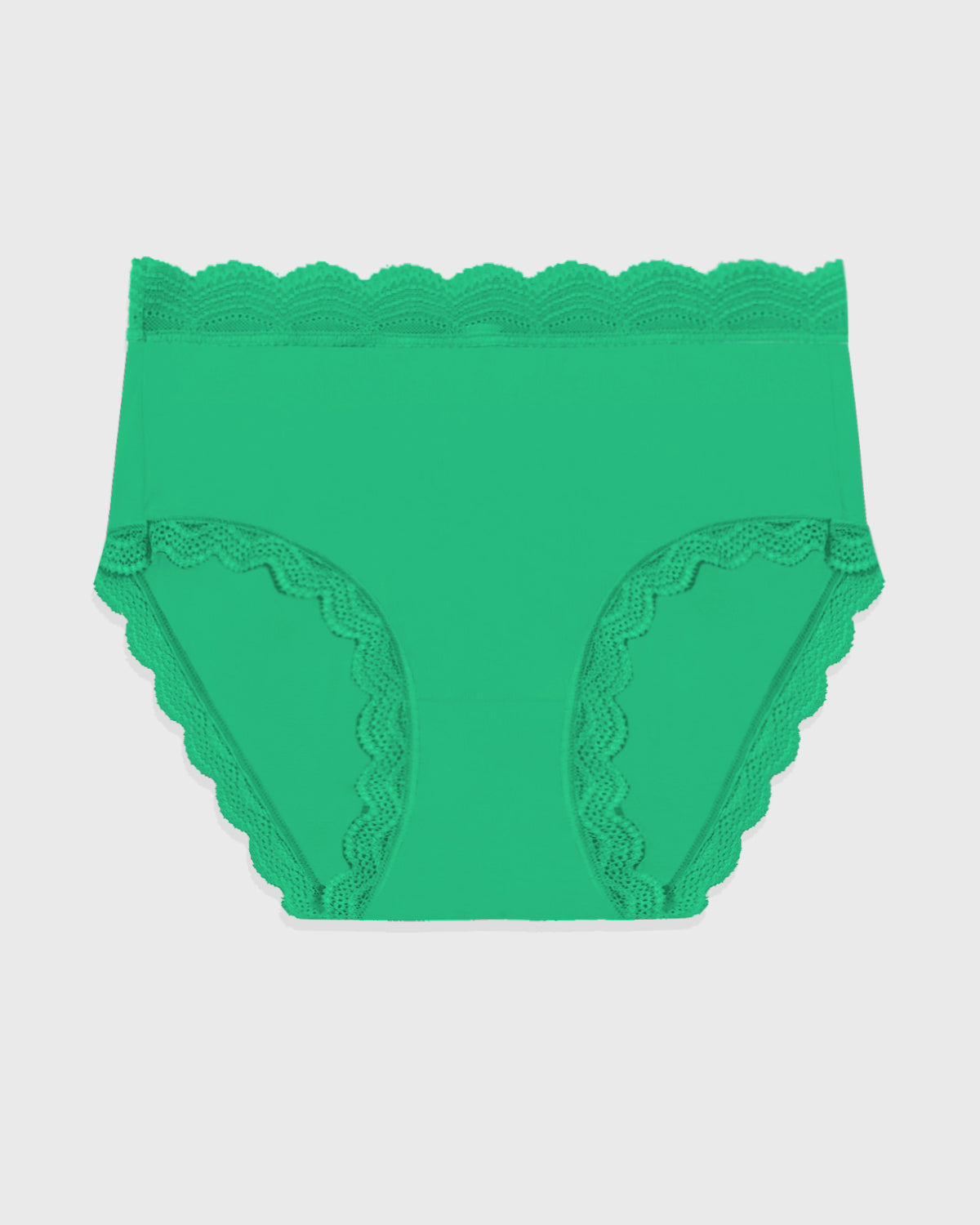 High Rise Knicker - Emerald | TENCEL™ Underwear – Stripe & Stare