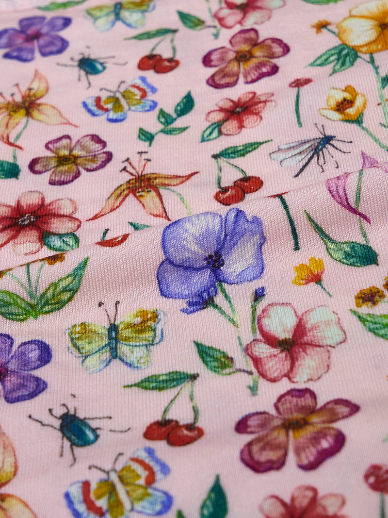 T-shirt & Short Pyjama Set - Ethereal Wildflowers