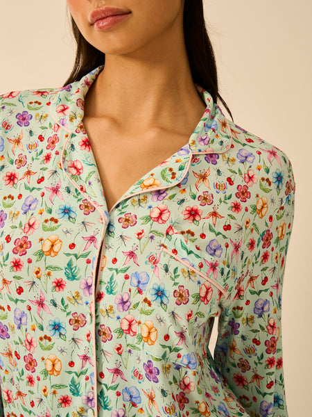 Long Pyjama Set - Ethereal Wildflowers