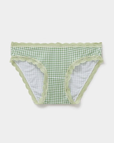 The Original Knicker - Eveliina Sage Gingham Stripe & Stare®