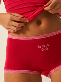 Hipster Knicker - Falalala Embroidery