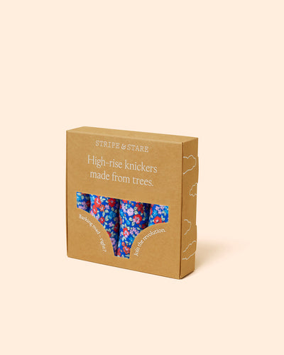 Thong Four Pack - Floral Meadow Stripe & Stare