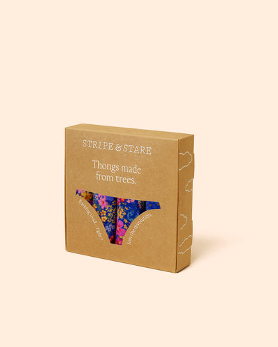 Thong Four Pack - Full Bloom Stripe & Stare