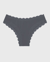 Brazilian Knicker - Graphite Stripe & Stare