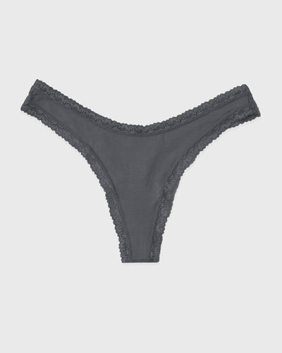 Thong - Graphite Stripe & Stare