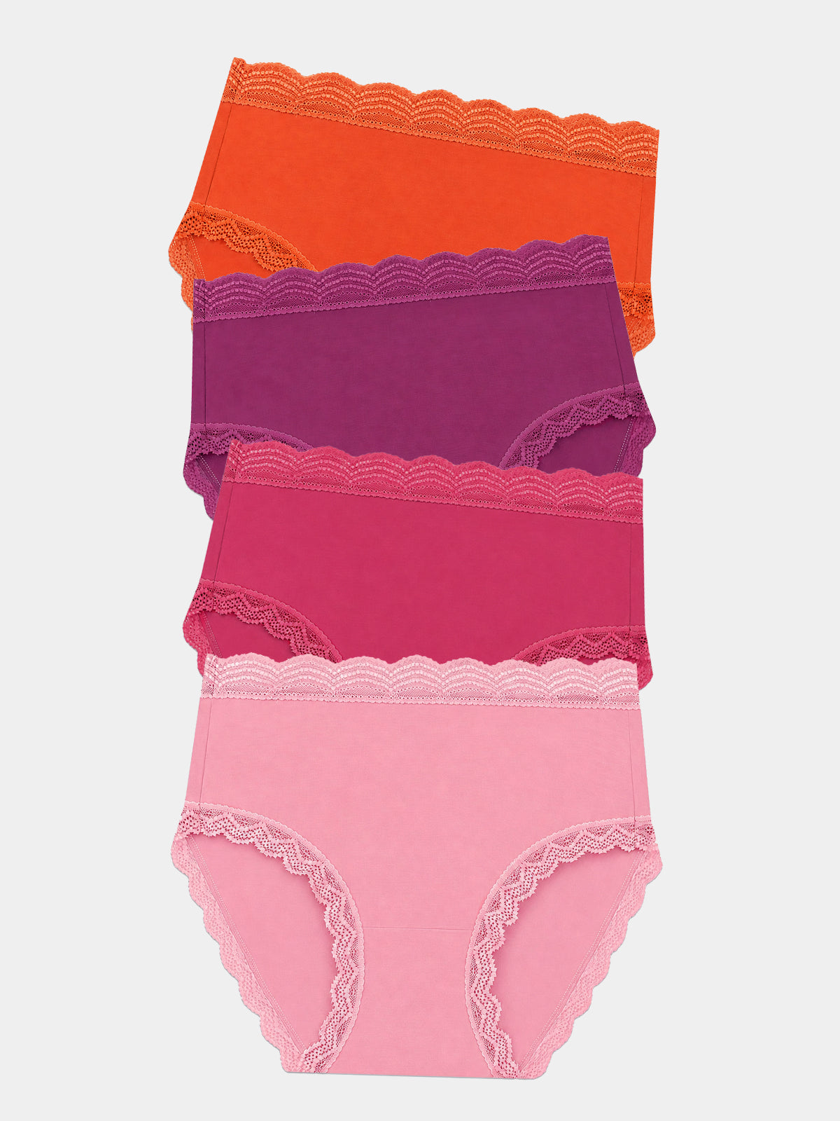 High Rise Knicker Four Pack - Autumn Sunset