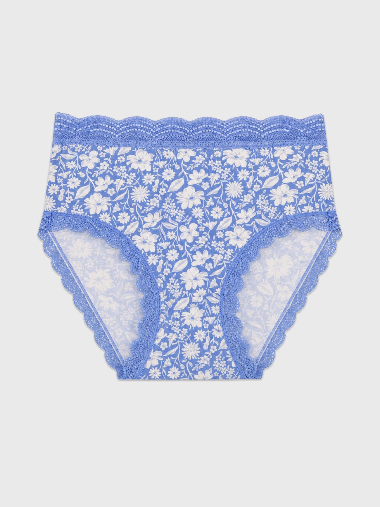 High Rise Knicker - Cornflower Petals
