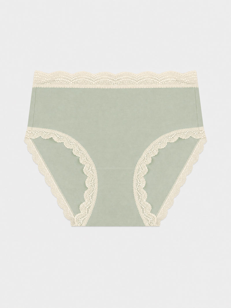 High Rise Knicker - Eucalyptus Pastels
