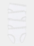 High Rise Knicker Four Pack - White