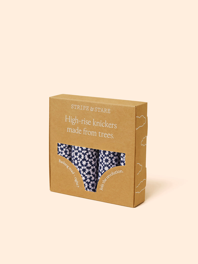 High Rise Knicker Four Pack - Mosaic Nights