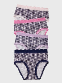 High Rise Knicker Four Pack - Mosaic Nights