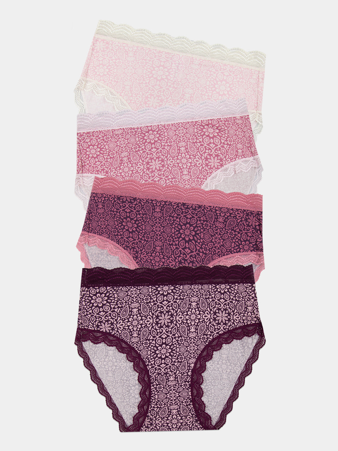 High Rise Knicker Four Pack - Arts Floral