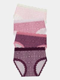 High Rise Knicker Four Pack - Arts Floral