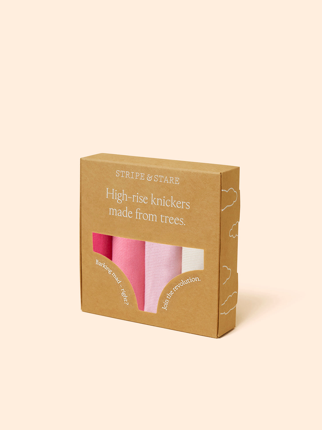 High Rise Knicker Four Pack - Coconut Ice