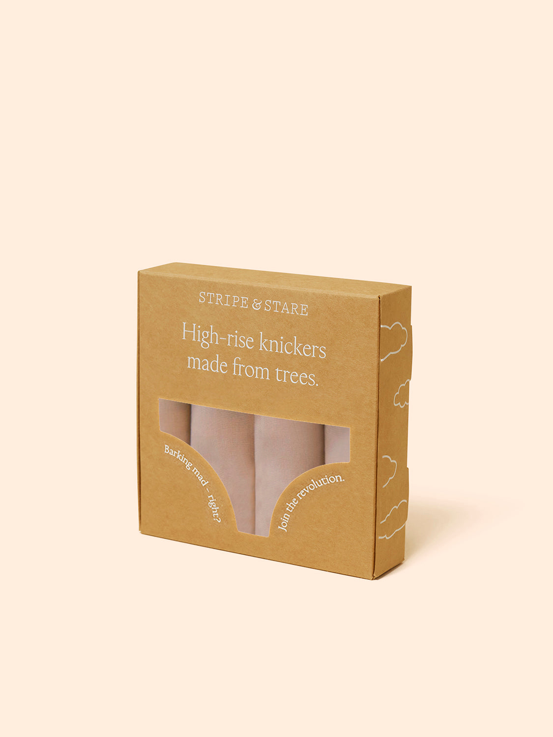 High Rise Knicker Four Pack - Latte