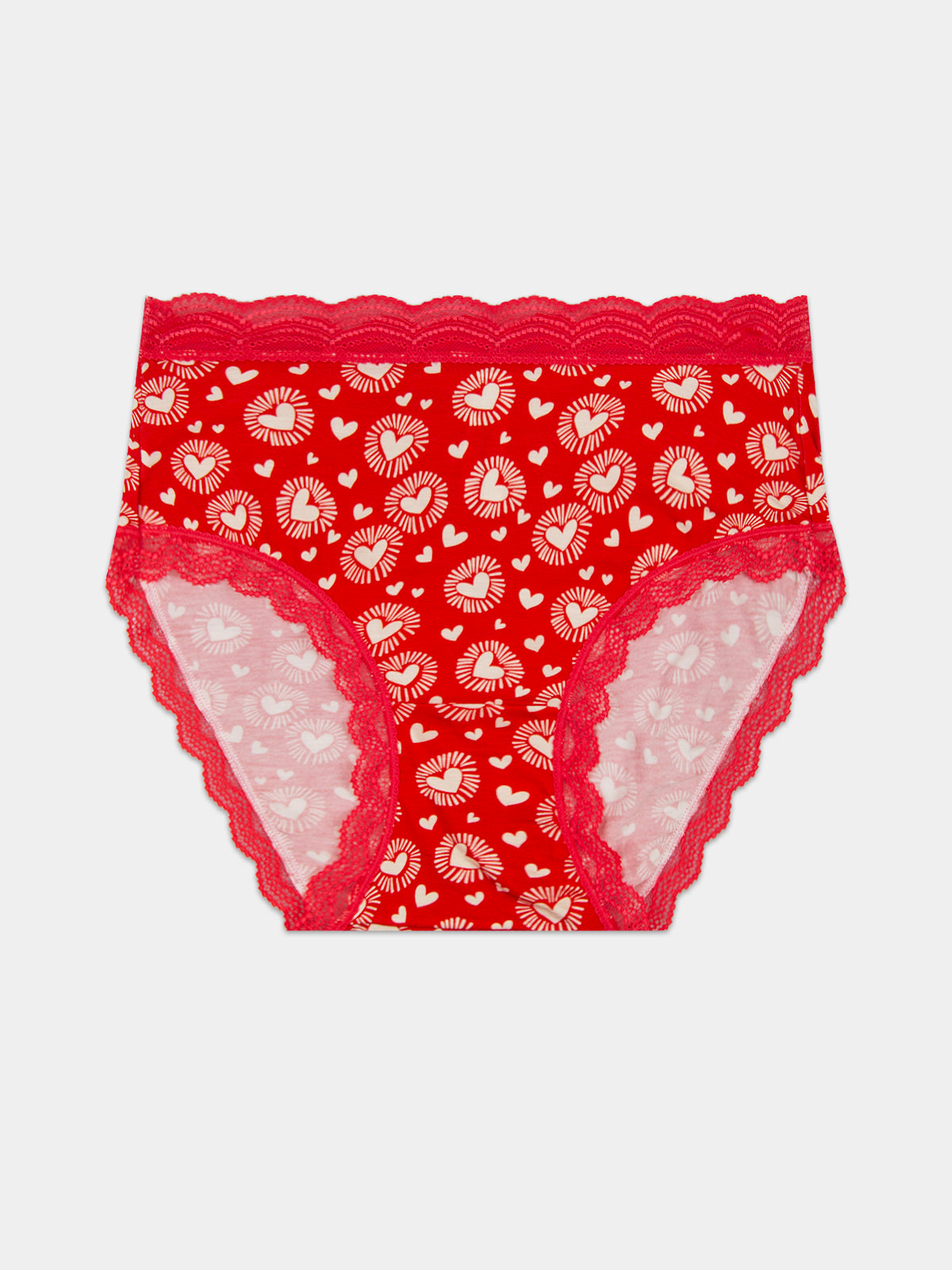 High Rise Knicker - Hearts on Fire