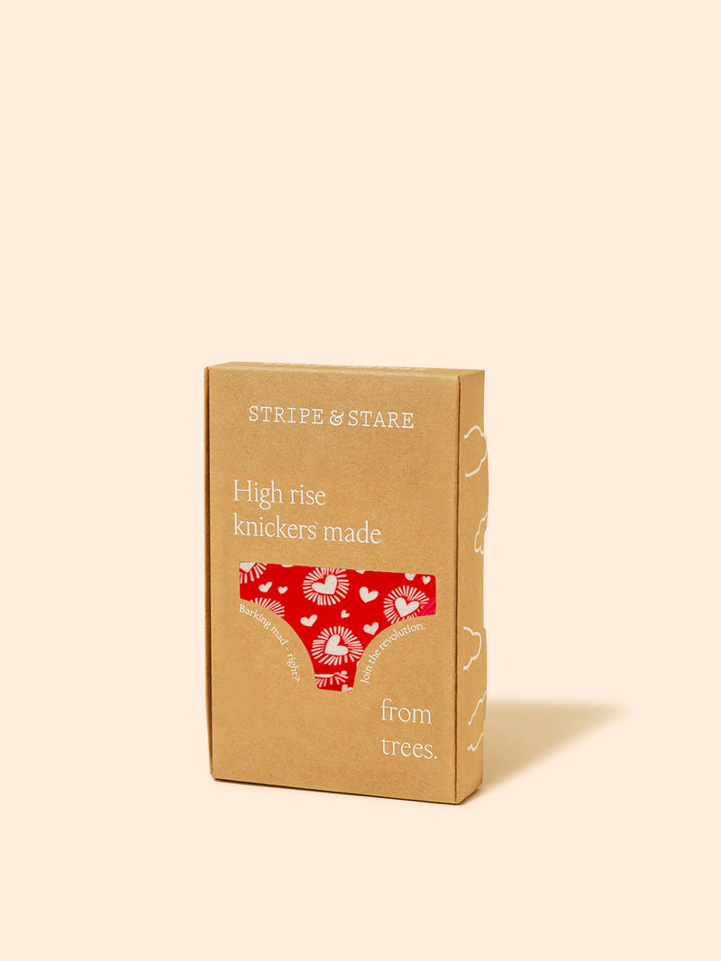 High Rise Knicker - Hearts on Fire