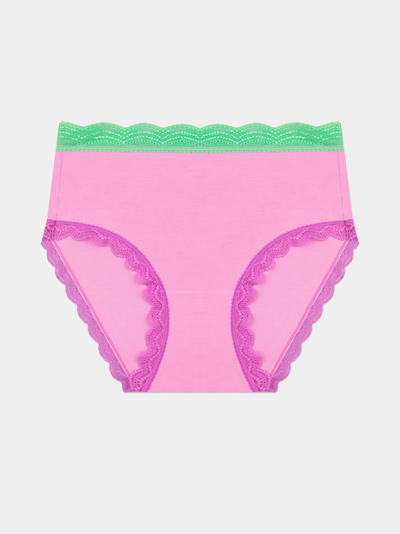 High Rise Knicker - Candy Floss Brights