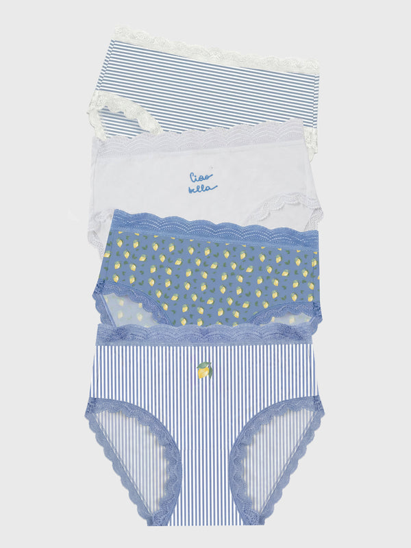 High Rise Knicker Four Pack - Ciao Bella