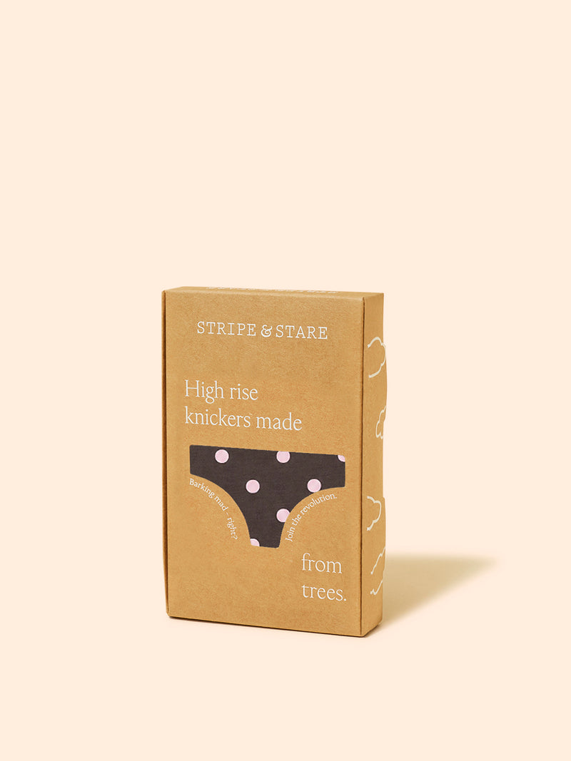 High Rise Knicker - Neapolitan Polkadot