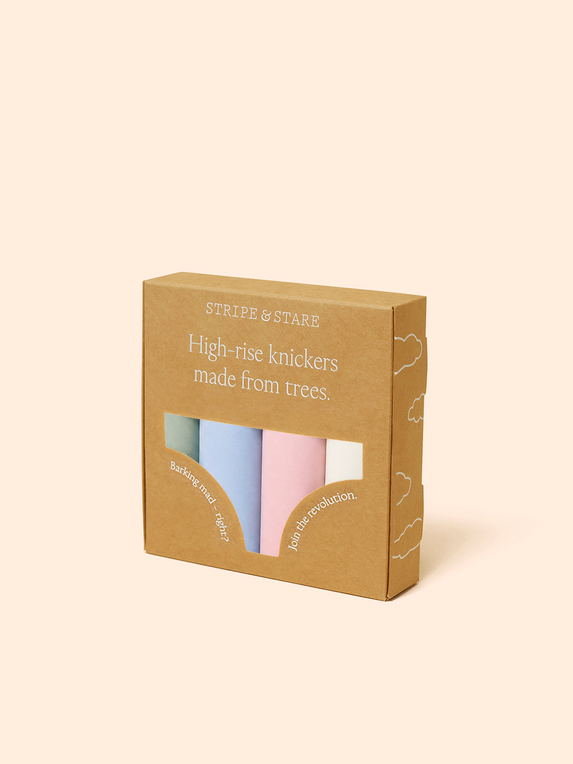 High Rise Knicker Four Pack - Eucalyptus Pastels