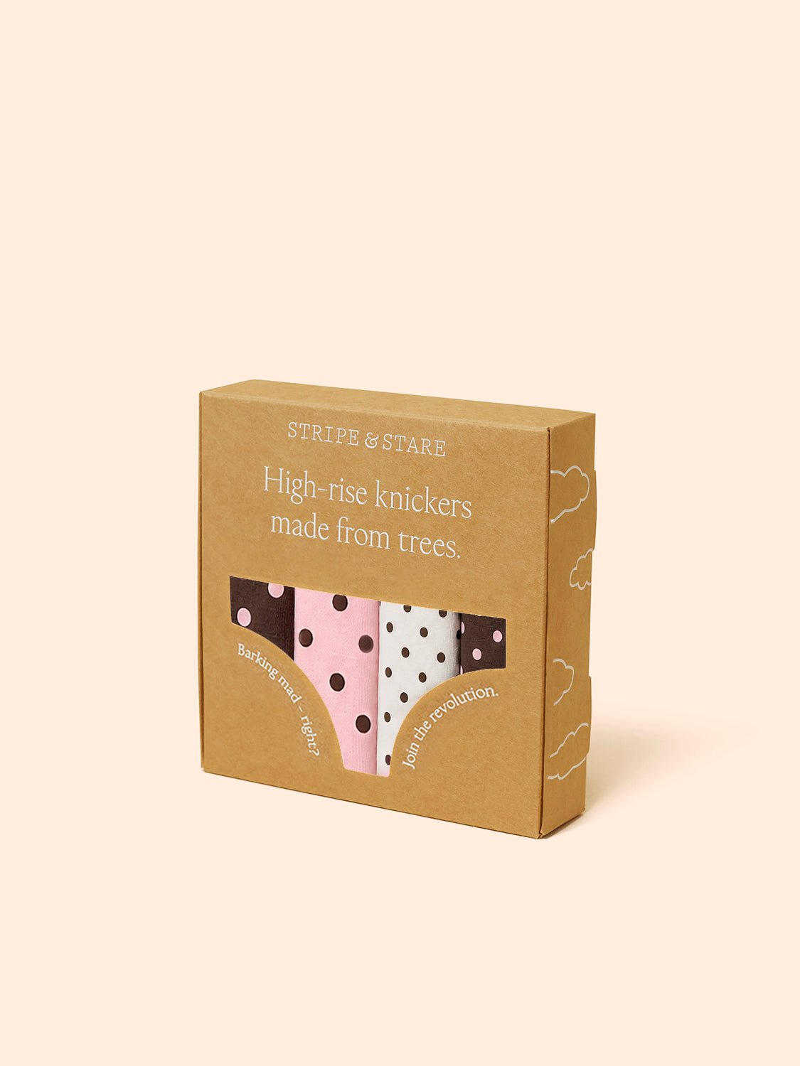 High Rise Knicker Four Pack - Neapolitan Polkadot