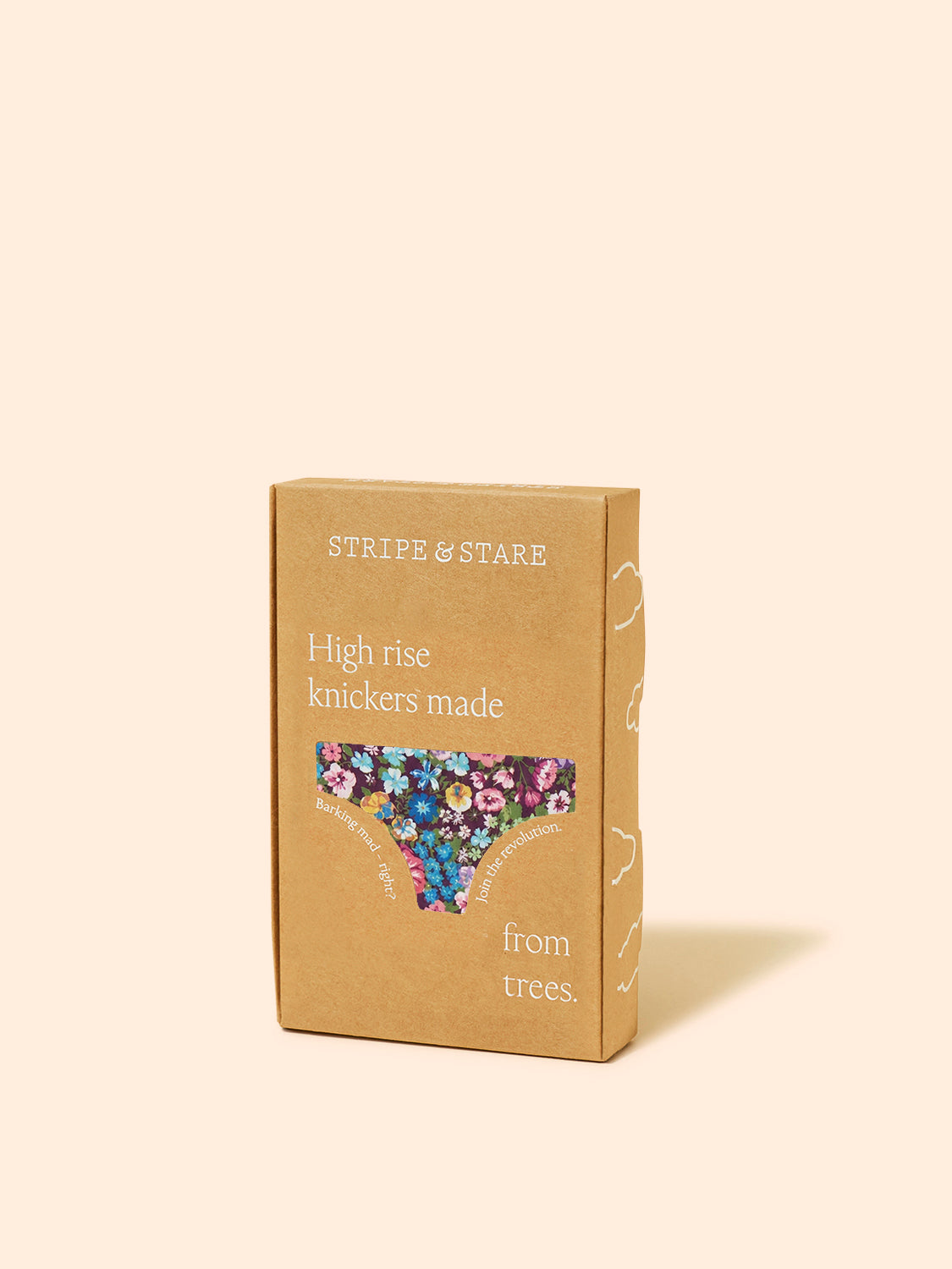 High Rise Knicker - Pansy Pop