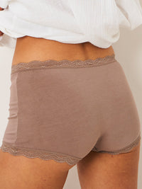 Hipster Knicker - Taupe Stripe & Stare