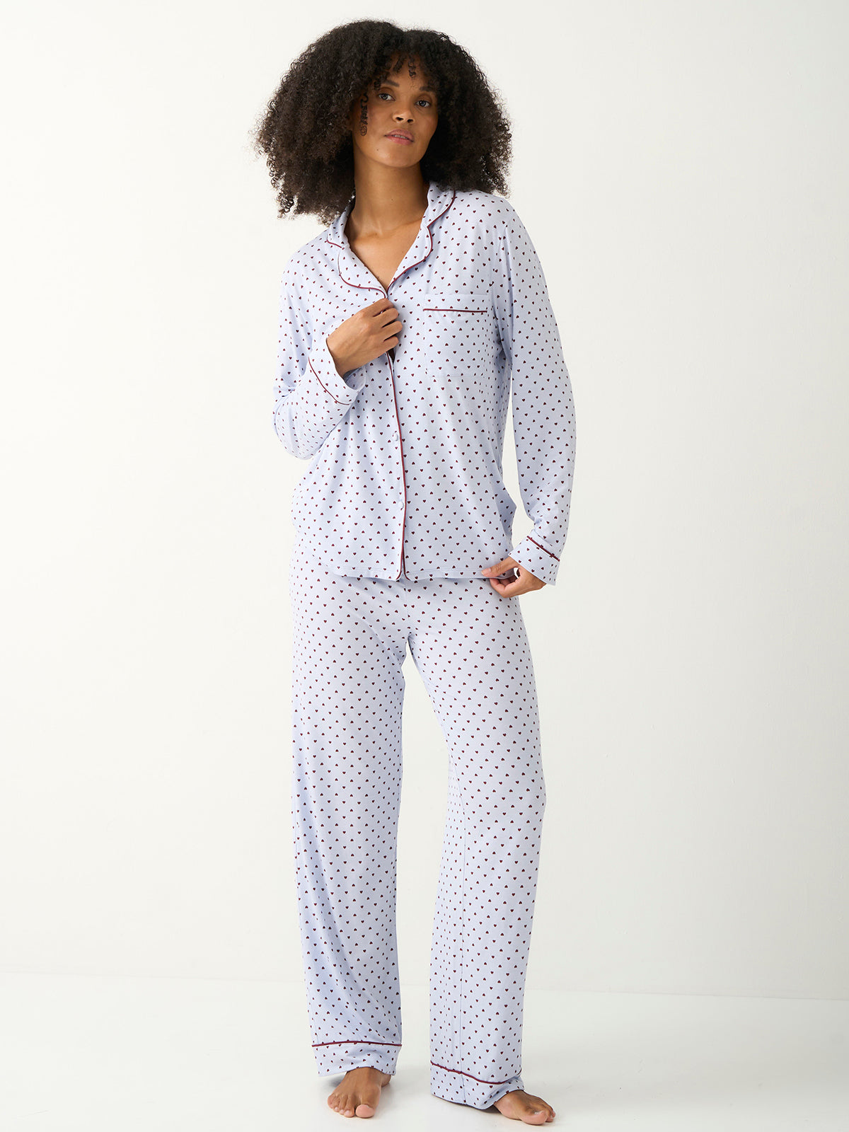 Long Pyjama Set - Icons Mini Heart