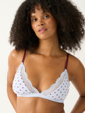 Light Lace Triangle Lace Bra - Icons Mini Heart