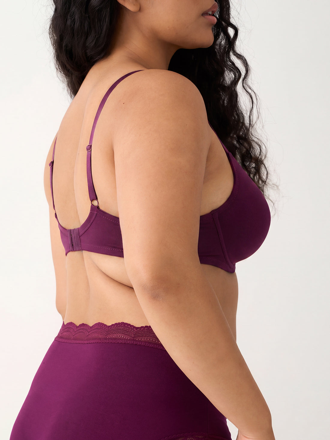 Smooth Sculpt Padded Bra - Black Cherry