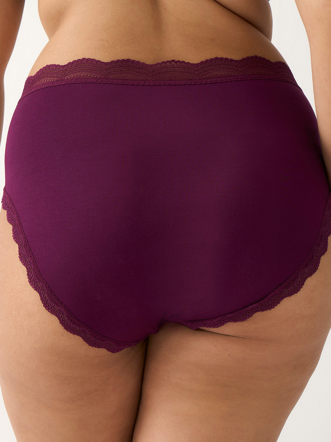 High Rise Knicker - Black Cherry