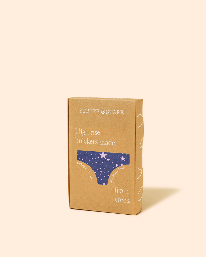High Rise Knicker - Indigo and Pirouette Stars Charming Garment Enterprises Co
