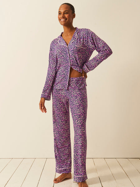 Long Pyjama Set - Iridescent Leopard